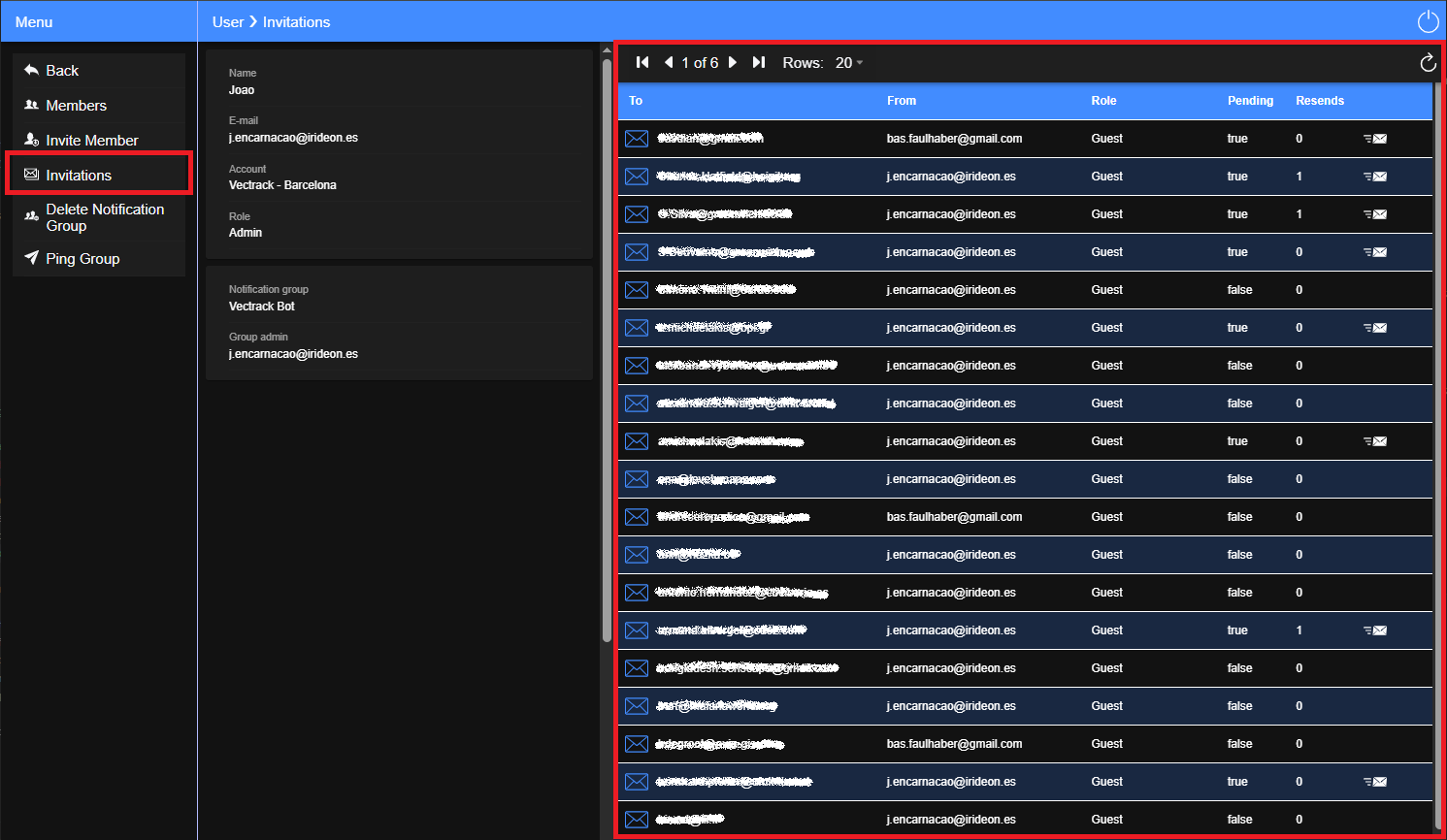 Fig31 - Invitations Panel